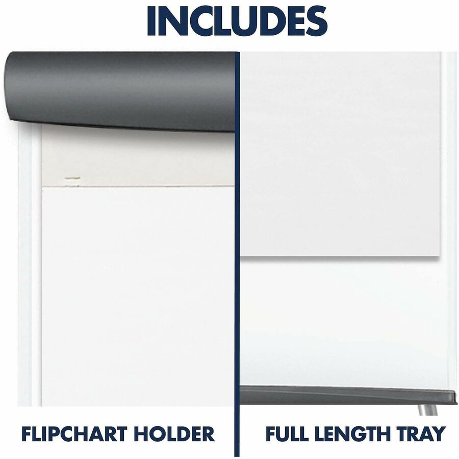 Image of Quartet® Presentation Easel, Whiteboard/Flipchart, 3'x2', WE/GY