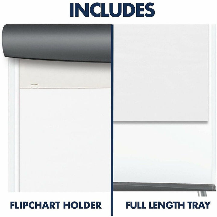 Image of Quartet® Presentation Easel, Whiteboard/Flipchart, 3'x2', WE/GY