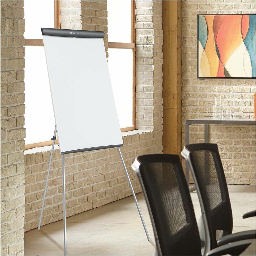Image of Quartet® Presentation Easel, Whiteboard/Flipchart, 3'x2', WE/GY