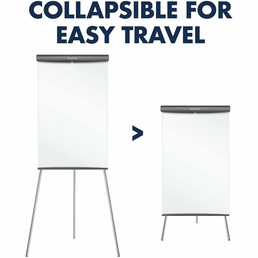 Image of Quartet® Presentation Easel, Whiteboard/Flipchart, 3'x2', WE/GY