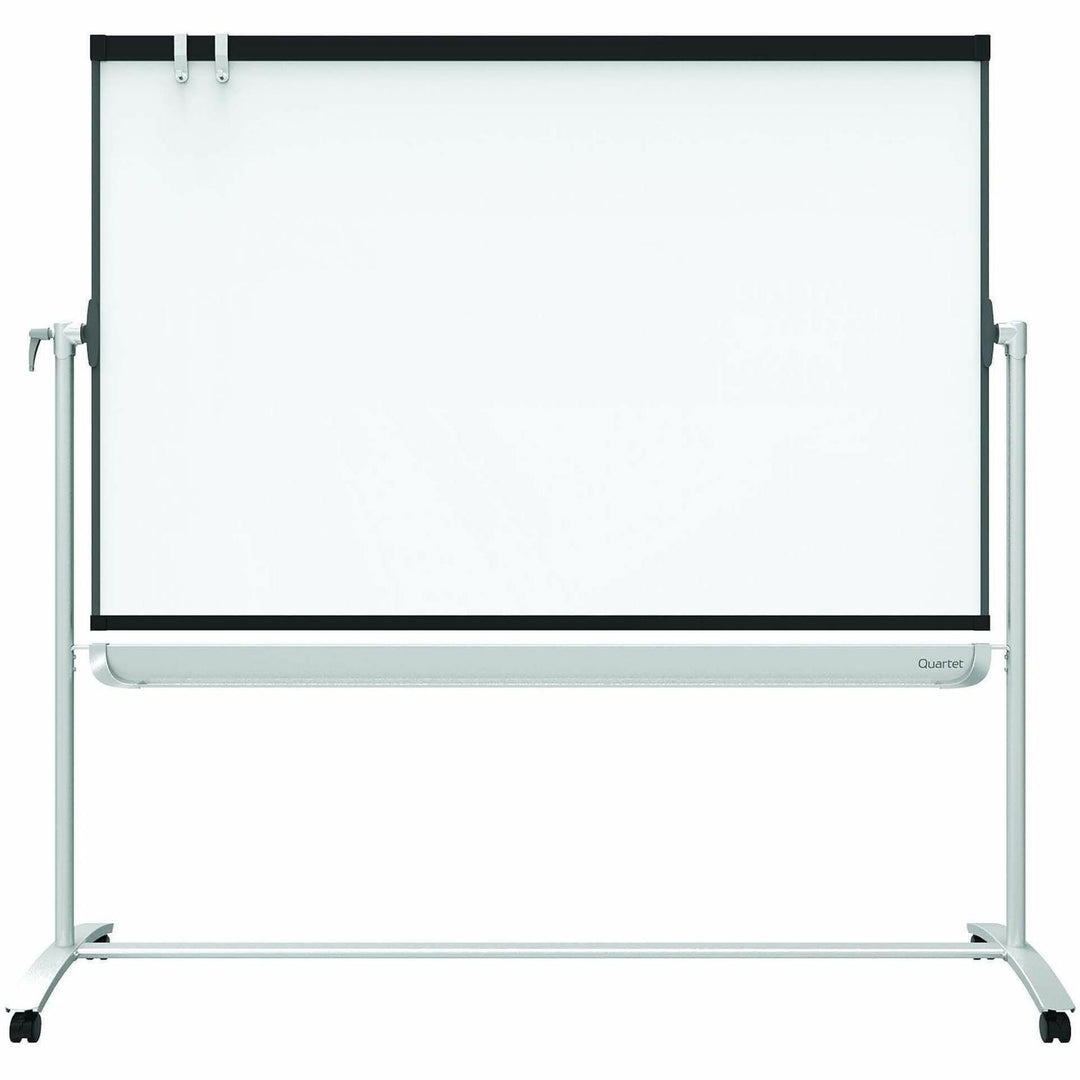 Image of Quartet® Prestige 2 Mobile Presentation Easel, 72" x 48", White Surface, Black/Gray Metal/Plastic Frame