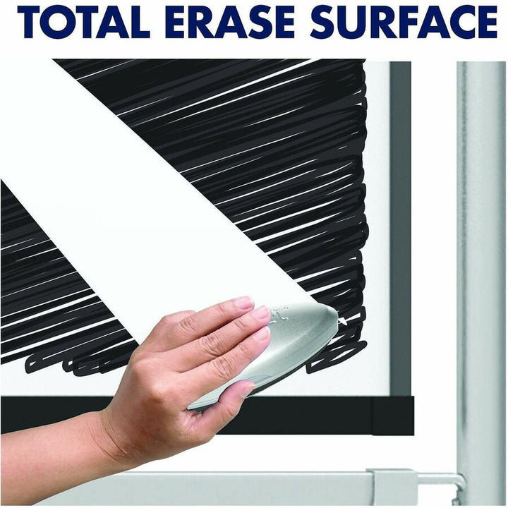 Image of Quartet® Prestige 2 Mobile Presentation Easel, 72" x 48", White Surface, Black/Gray Metal/Plastic Frame