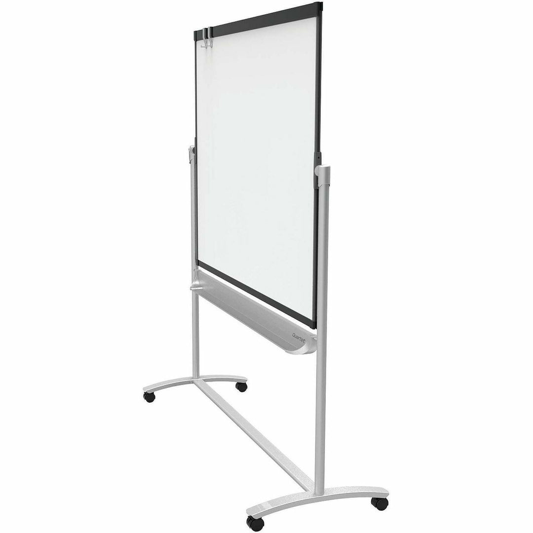 Image of Quartet® Prestige 2 Mobile Presentation Easel, 72" x 48", White Surface, Black/Gray Metal/Plastic Frame