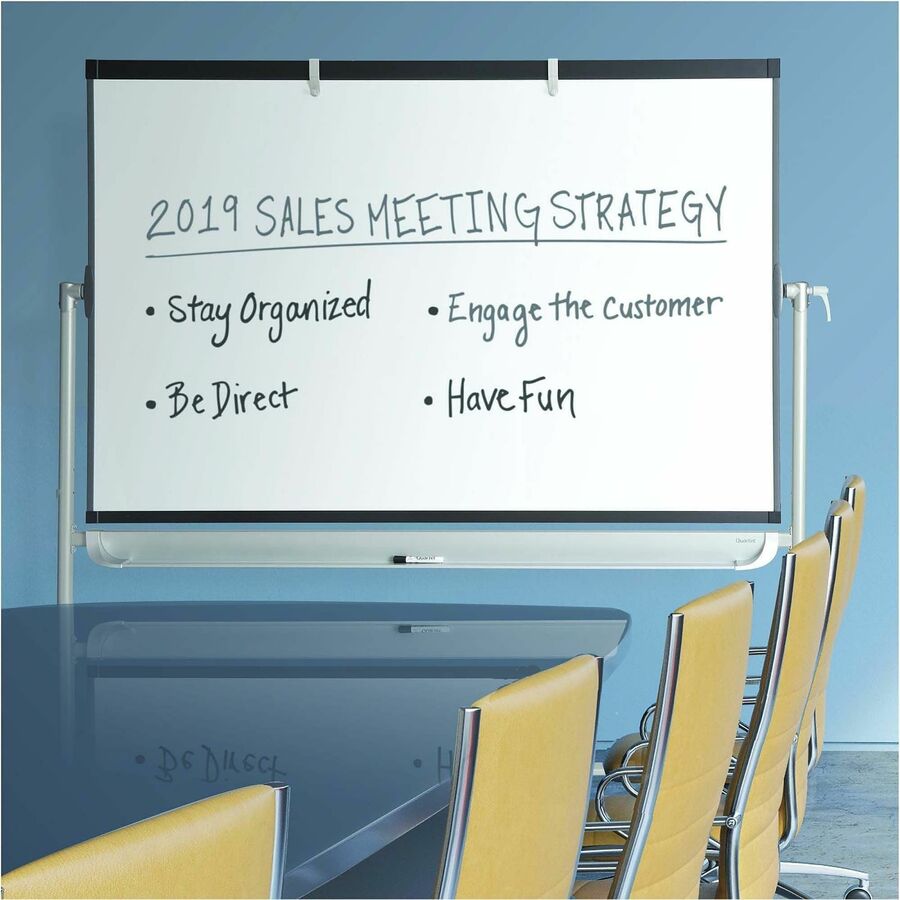 Image of Quartet® Presentation Easel, Magnetic, 4'Wx3'H, Graphite