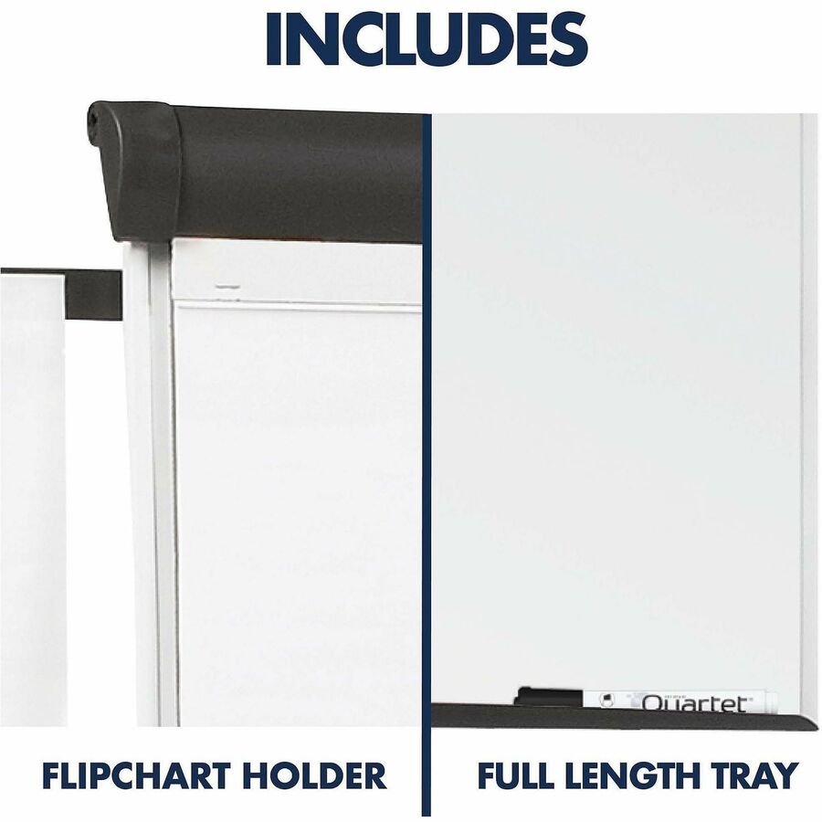 Image of Quartet® Mobile Magnetic Easel/Flipchart, 3'x2', GPHT