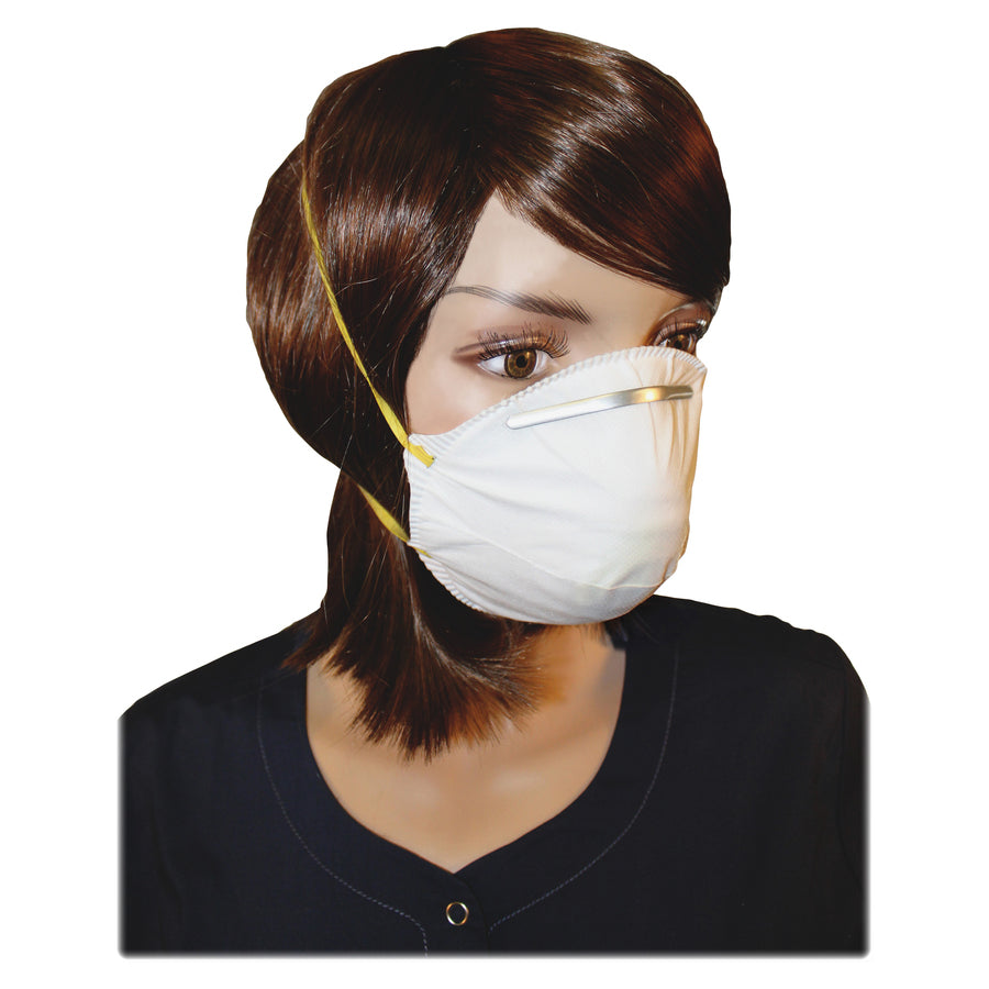 Image of ProGuard 7312B Particulate Respirators, Mist, Dust, Respiratory, Pollen Protection, White, Comfortable, Adjustable Nose-piece, Disposable, 20 / Box