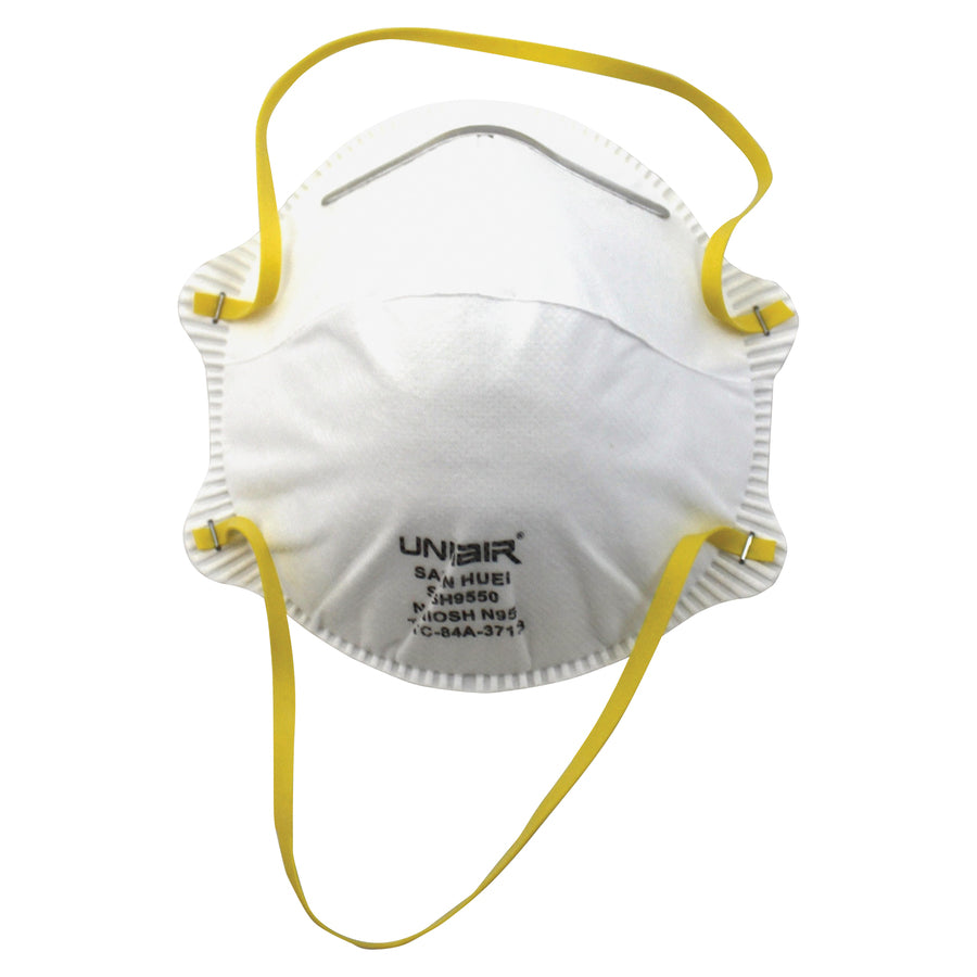 Image of ProGuard 7312B Particulate Respirators, Mist, Dust, Respiratory, Pollen Protection, White, Comfortable, Adjustable Nose-piece, Disposable, 20 / Box