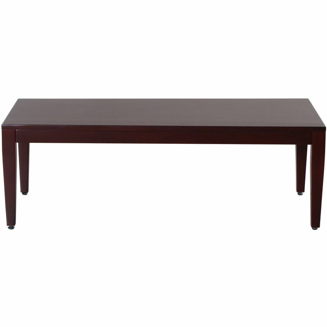 Image of Lorell Wood Corner Table, 23-3/5"x23-3/5"x20", Mahogany