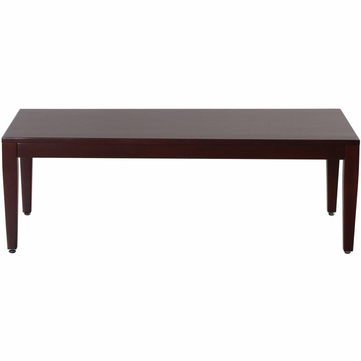 Image of Lorell Wood Corner Table, 23-3/5"x23-3/5"x20", Mahogany