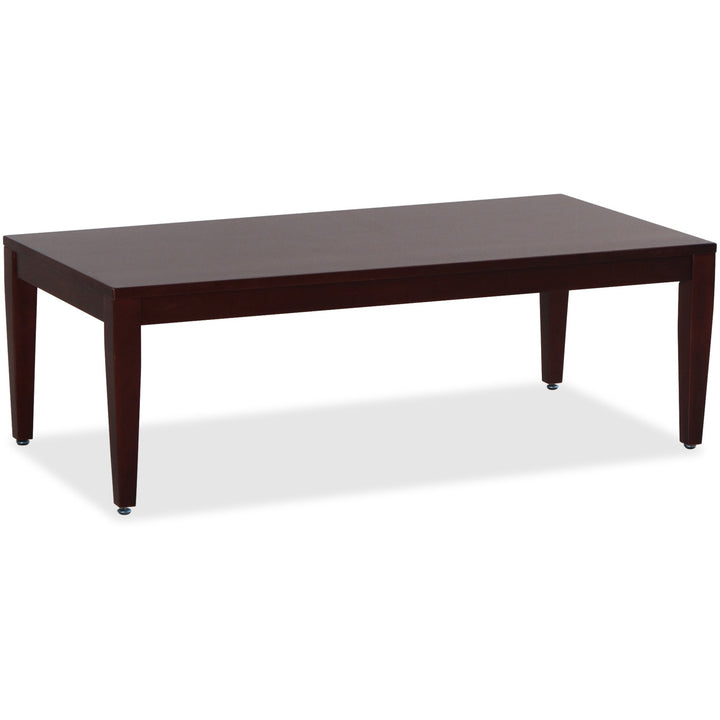 Image of Lorell Coffee Table, Wood, 23-3/5"x47-1/5"x15-3/4", Mahogany