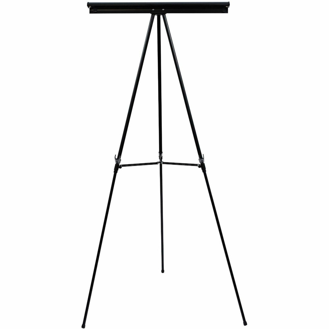 Image of MasterVision® Telescoping Tripod Display Easel, Adjusts 35" To 64" High, Metal, Black
