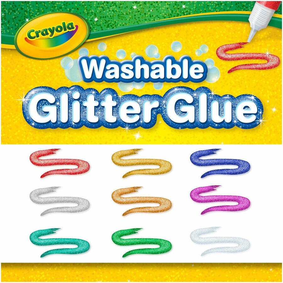 Image of Crayola 693527 Washable Glitter Glue