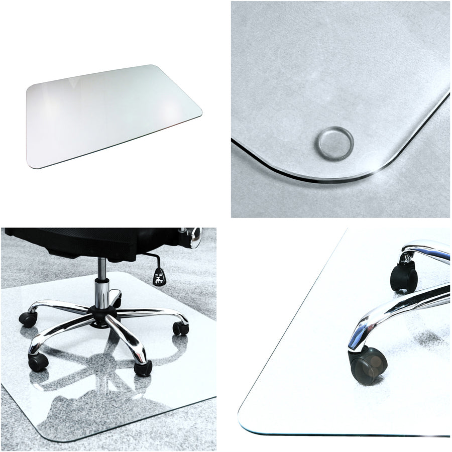 Image of Floortex® Chairmat, Glass, 36"Wx48"L, Clear