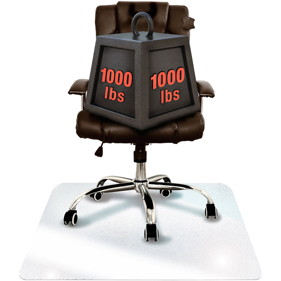 Image of Floortex® Chairmat, Glass, 36"Wx48"L, Clear