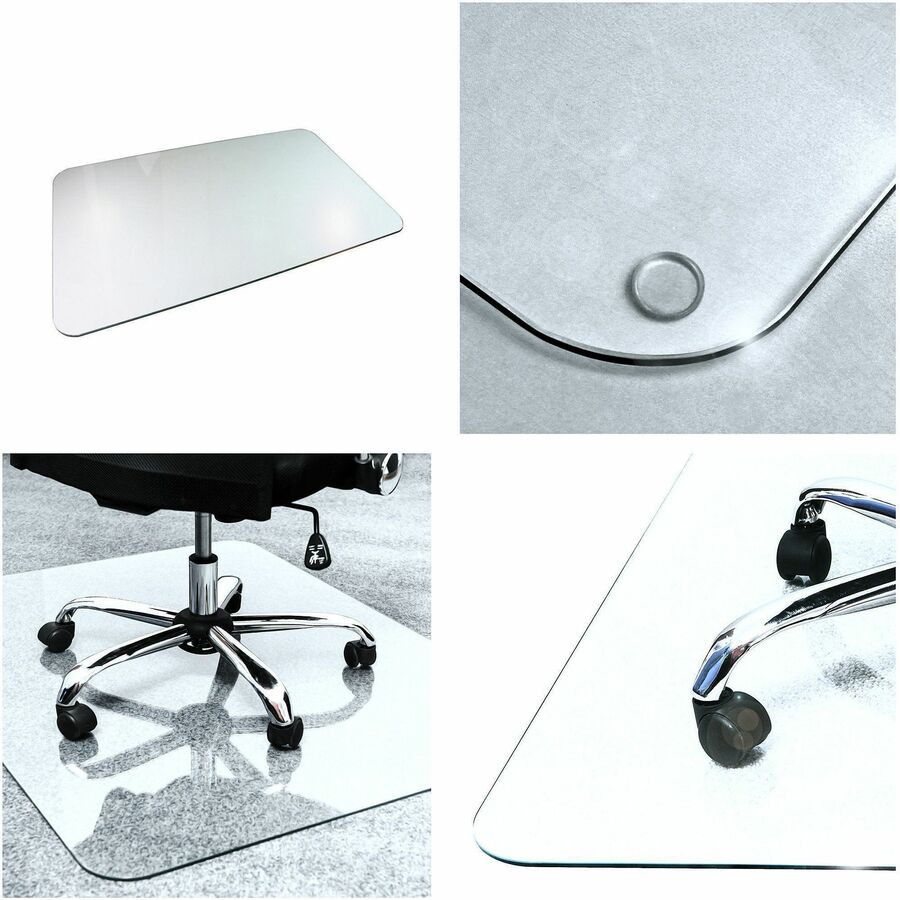 Image of Floortex® Chairmat, Glass, 40"Wx53"L, Clear