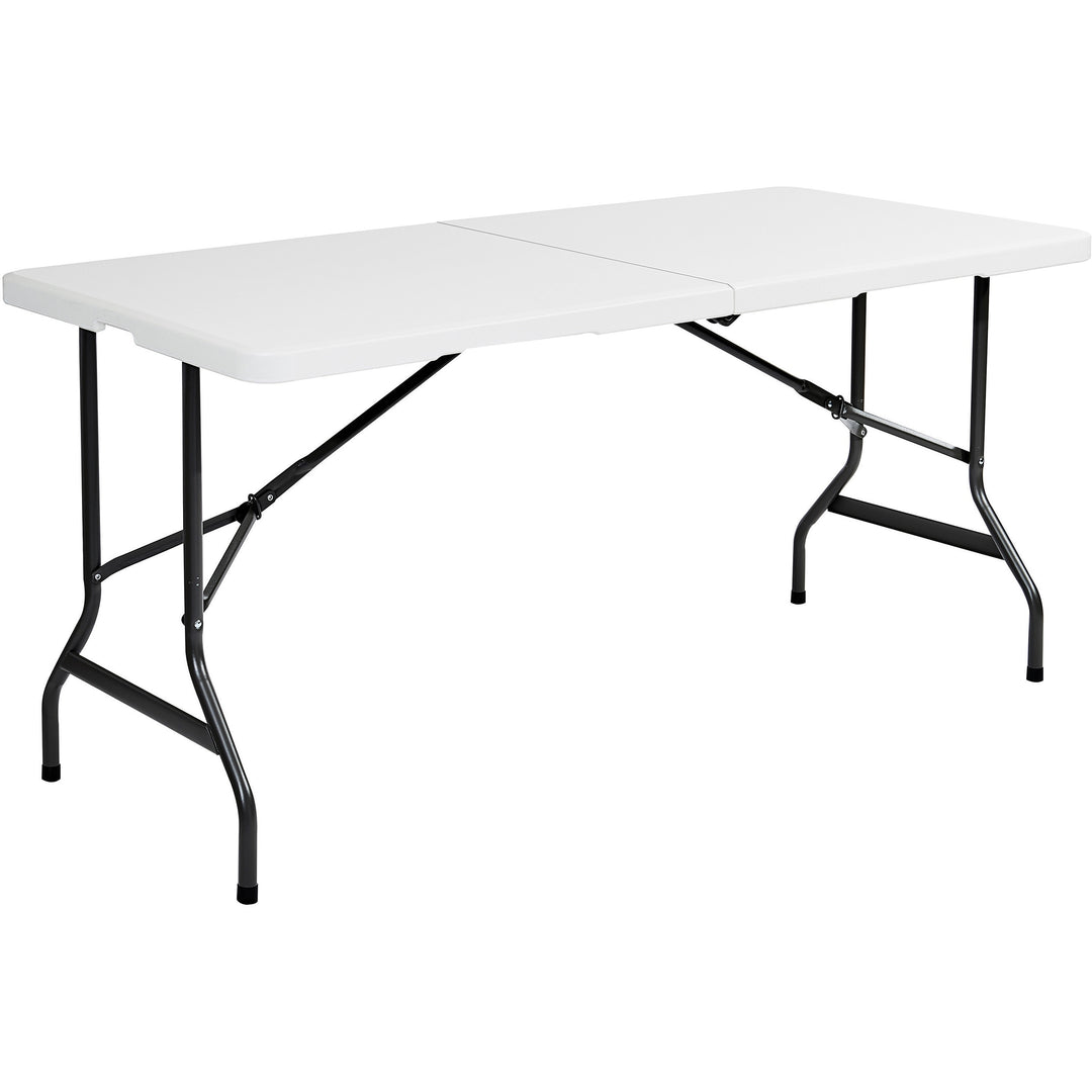 Image of Iceberg Folding Table, Bi-Fold, 250 lb Cap, 30"x96"x29", Platinum