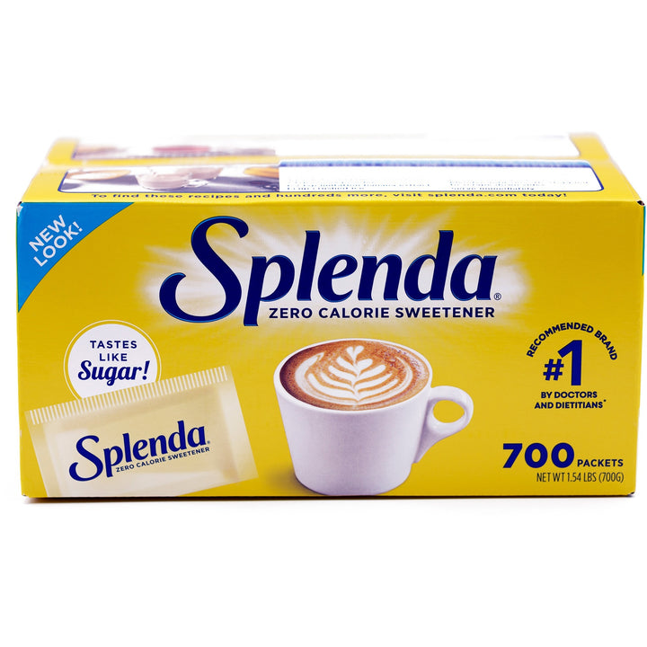 Image of Splenda 200063 Single-serve Sweetener Packets, 0.035 oz (1 g), Artificial Sweetener, 700 / Box