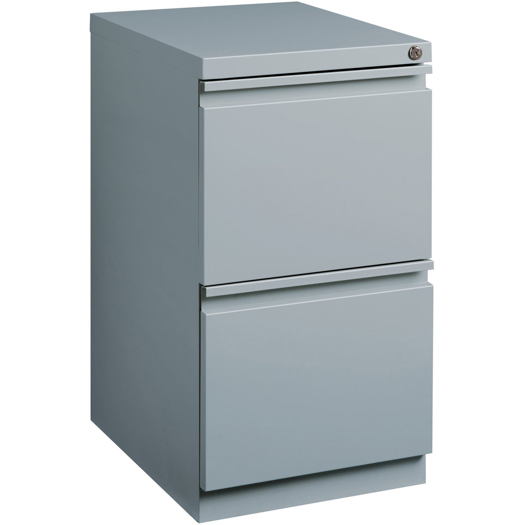 Image of Lorell Pedestal File, F/F, Mobile, 15"x19-7/8"x27-3/4", Platinum