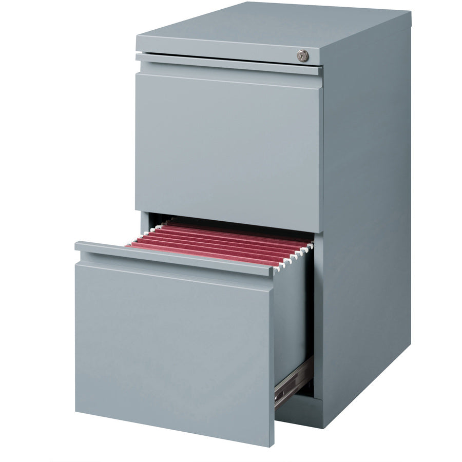 Image of Lorell Pedestal File, F/F, Mobile, 15"x19-7/8"x27-3/4", Platinum