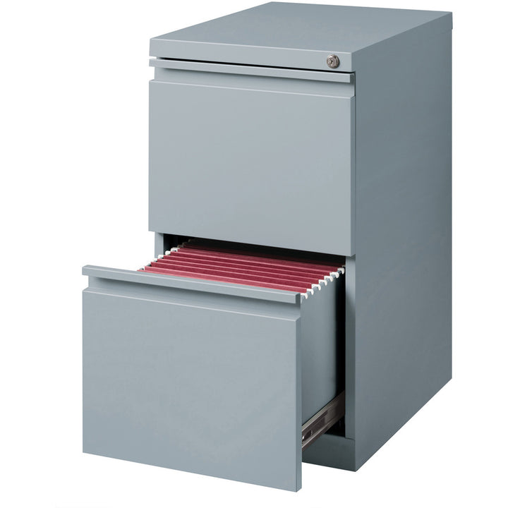 Image of Lorell Pedestal File, F/F, Mobile, 15"x19-7/8"x27-3/4", Platinum
