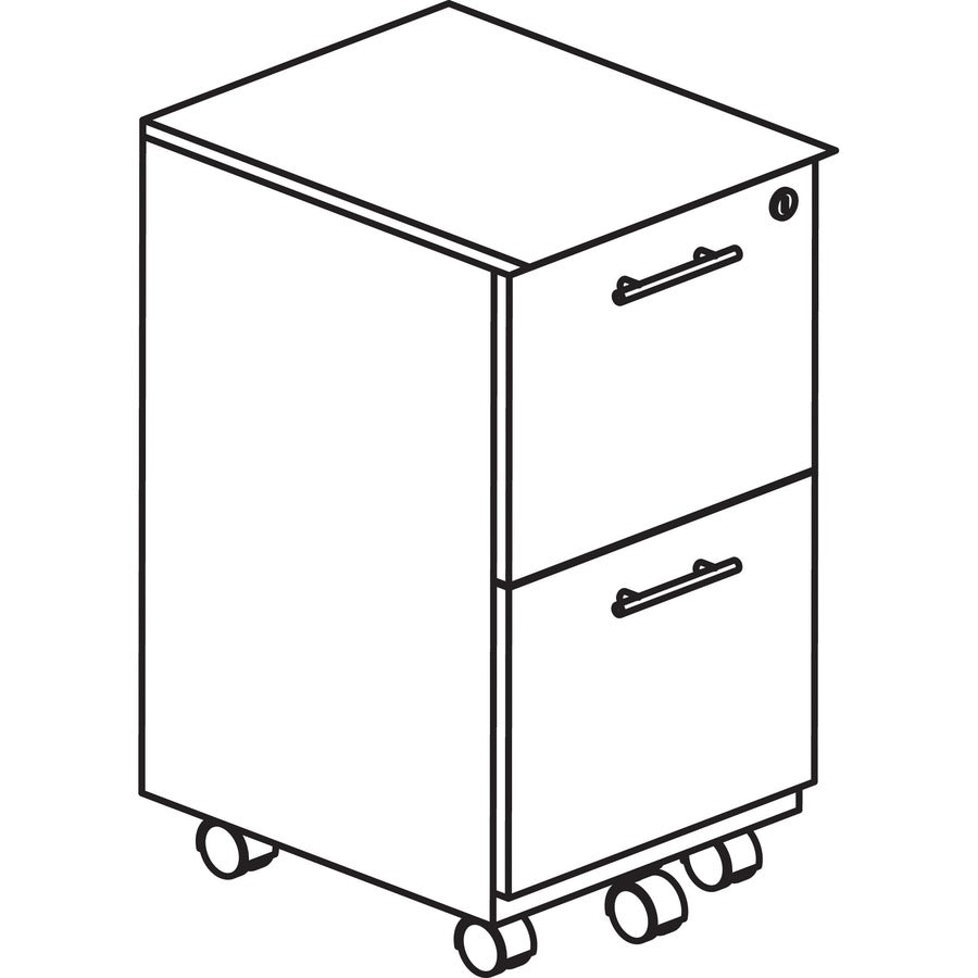 Image of Mayline Medina MNFF Gray Laminate File/File Mobile Pedestal File