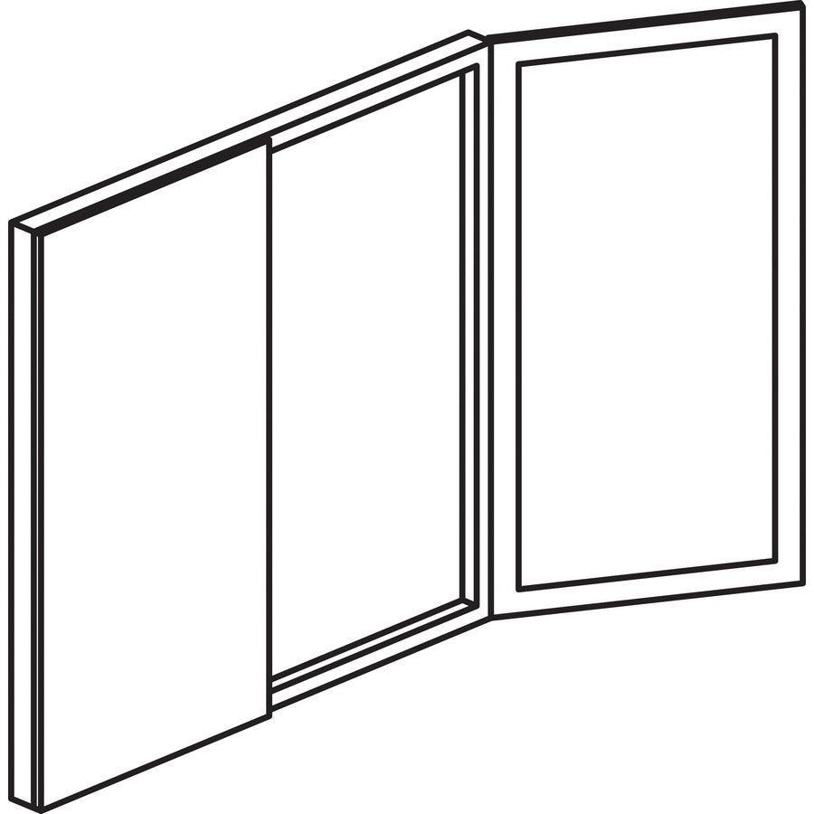 Image of Mayline MNPBLGS Gray Laminate Presentation Bulletin Board, White Surface, Stain Resistant, Water Resistant, Ghost Resistant, Accessory Tray, 1 Each