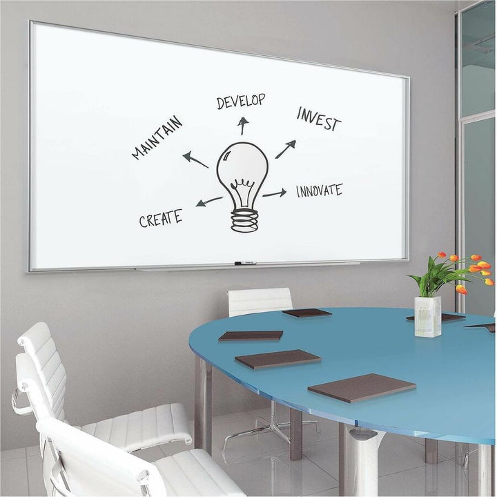 Image of Quartet® Fusion Nano-Clean Magnetic Whiteboard, 48" x 36", White Surface, Satin Aluminum Frame