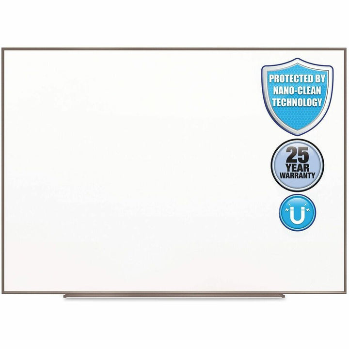 Image of Quartet® Fusion Nano-Clean Magnetic Whiteboard, 72" x 48", White Surface, Satin Aluminum Frame