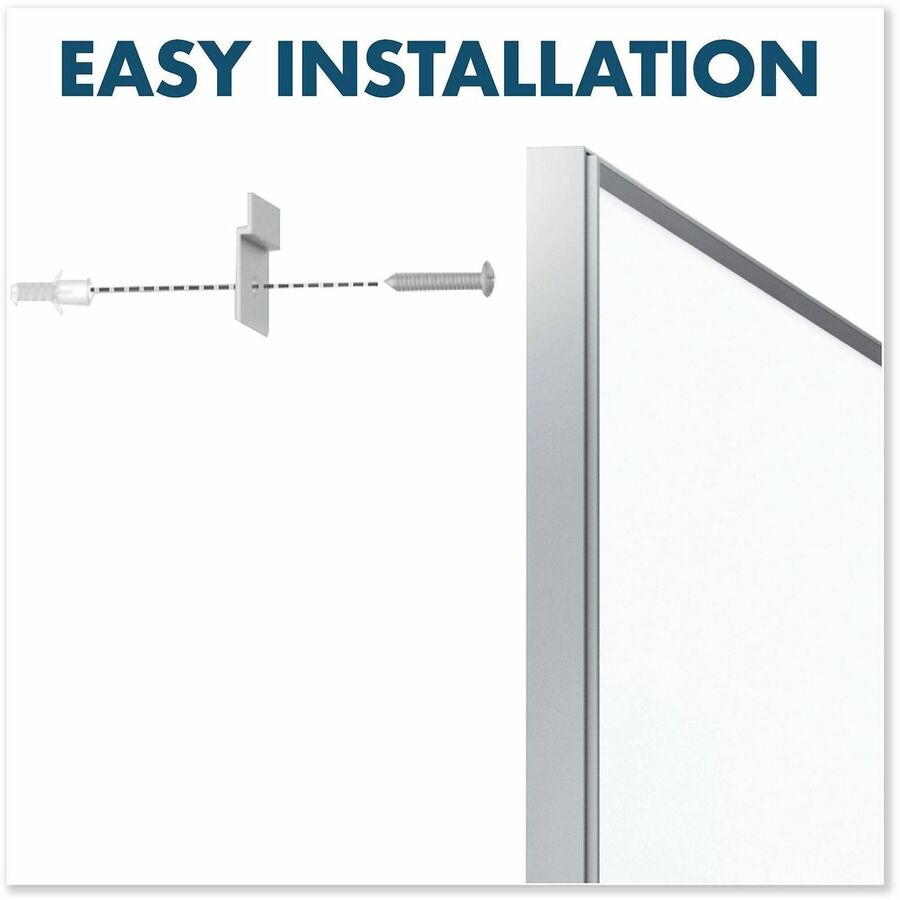 Image of Quartet® Fusion Nano-Clean Magnetic Whiteboard, 72" x 48", White Surface, Satin Aluminum Frame