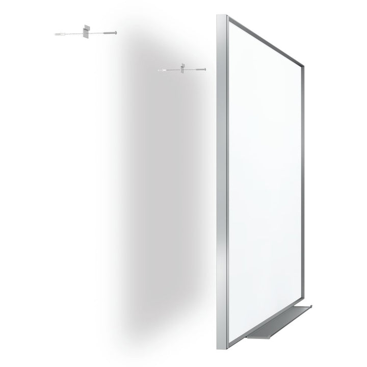 Image of Quartet® Fusion Nano-Clean Magnetic Whiteboard, 96" x 48", White Surface, Satin Aluminum Frame