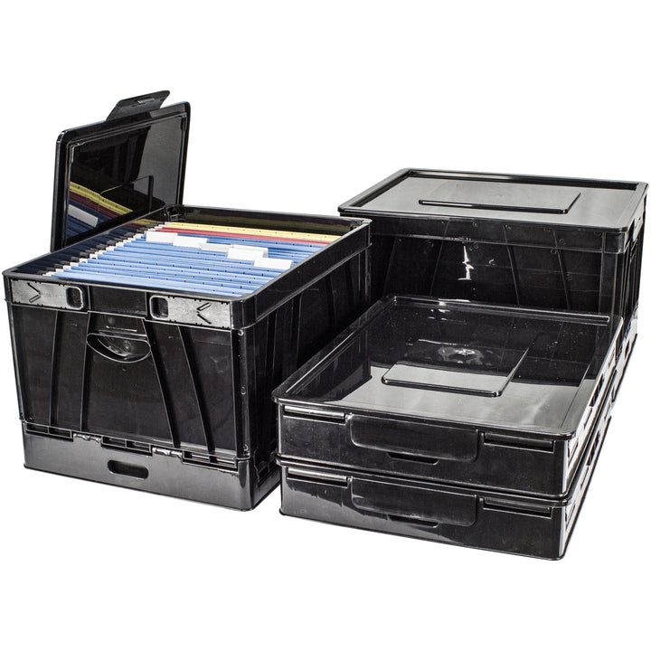Image of Storex 61809U04C Collapsible Storage Crate