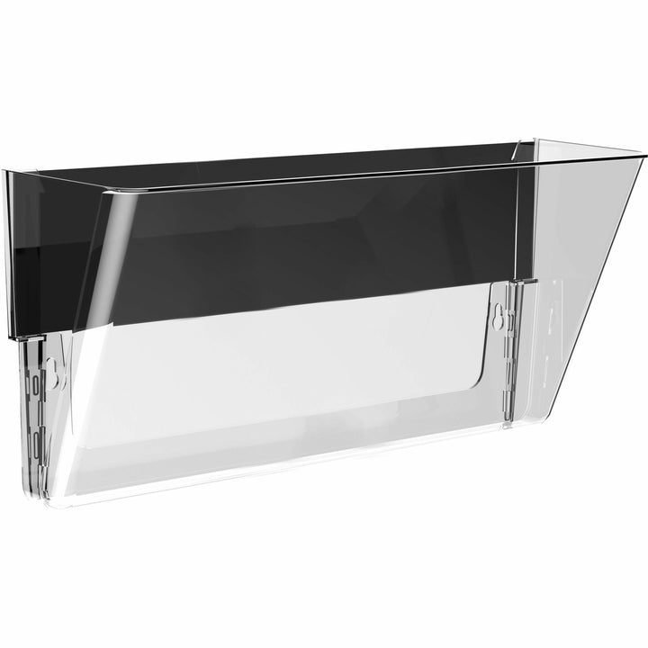 Image of Storex 70240U06C Magnetic Wall File Pockets, 500 x Sheet, Magnetic, Heavy Duty, 100% Recycled, Clear, Plastic, 1 Each