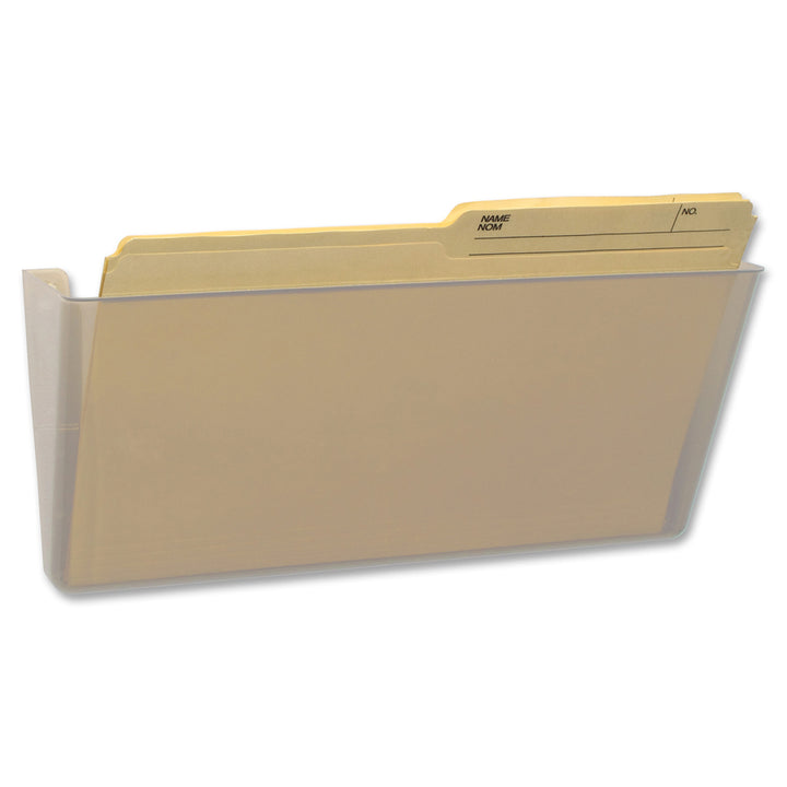 Image of Storex 70240U06C Magnetic Wall File Pockets, 500 x Sheet, Magnetic, Heavy Duty, 100% Recycled, Clear, Plastic, 1 Each