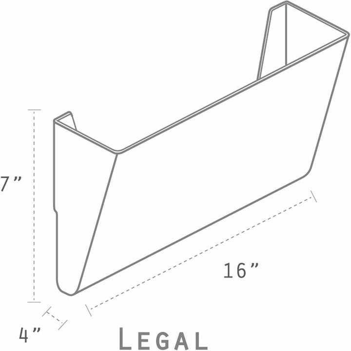Image of Storex 70240U06C Magnetic Wall File Pockets, 500 x Sheet, Magnetic, Heavy Duty, 100% Recycled, Clear, Plastic, 1 Each