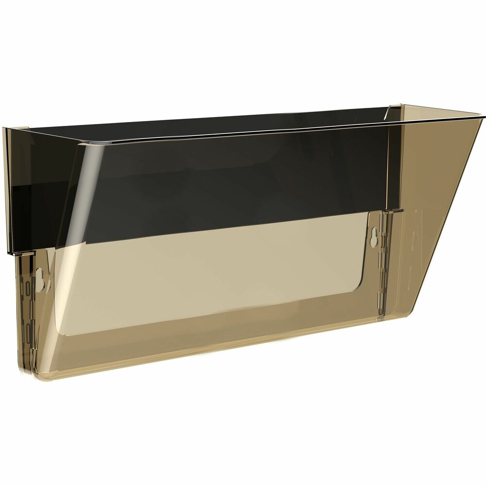 Image of Storex Magnetic Wall Pocket, Letter/Legal, 500Sht Cap, Smoke