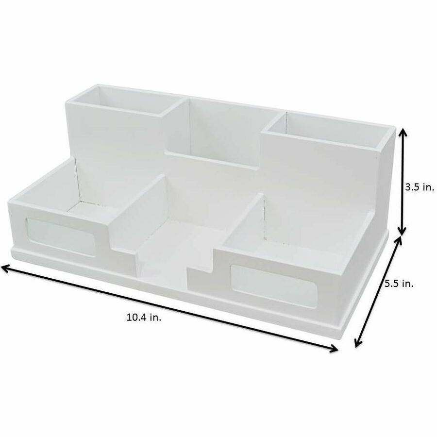 Image of Victor® Desk Organizer w/Phone Hldr, 5-1/2"x10-2/5"x3-1/2", WE