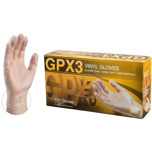 Image of Ammex GPX342100 Vinyl PF Small Gloves