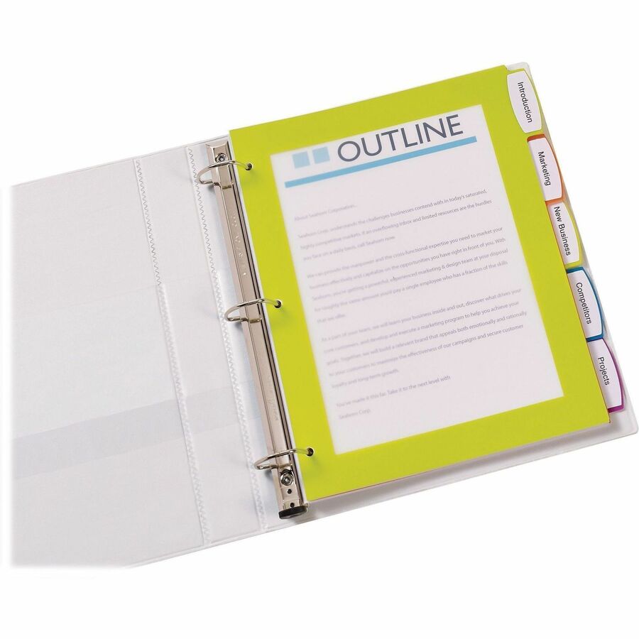 Image of Avery® Big Tab Ultralast Plastic Dividers, 5-Tab, 11 X 8.5, Assorted, 1 Set