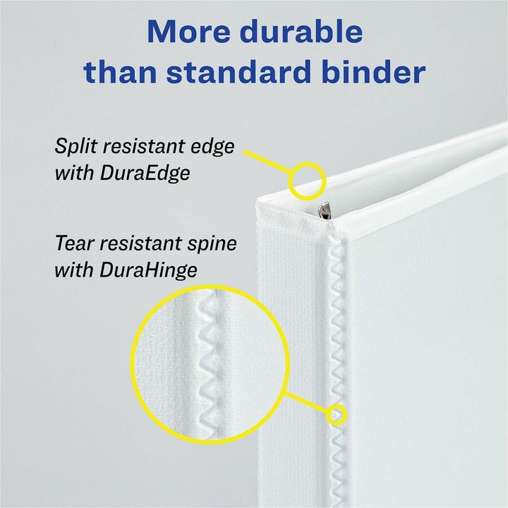 Image of Avery® Heavy-Duty View Binder With Durahinge And Locking One Touch Ezd Rings, 3 Rings, 4" Capacity, 11 X 8.5, Pacific Blue