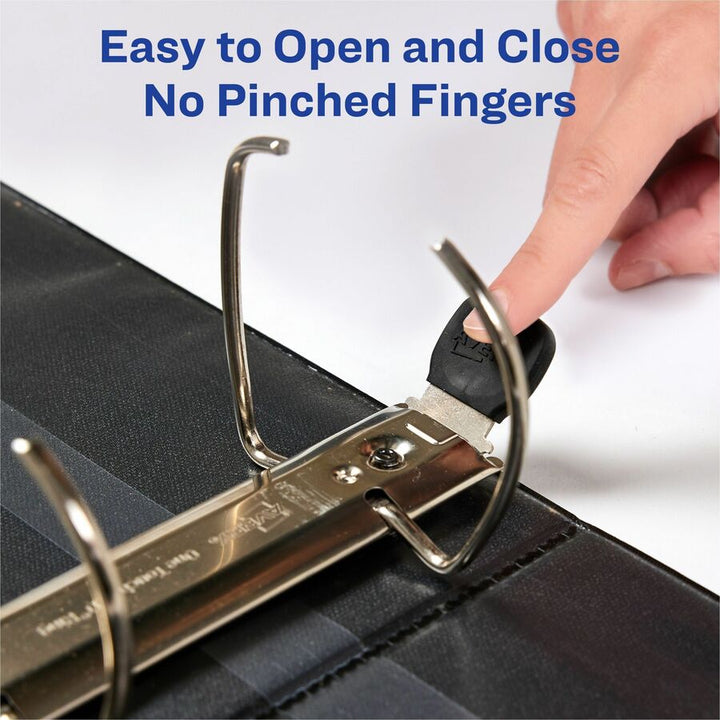 Image of Avery® Heavy-Duty View Binder With Durahinge And Locking One Touch Ezd Rings, 3 Rings, 4" Capacity, 11 X 8.5, Pacific Blue