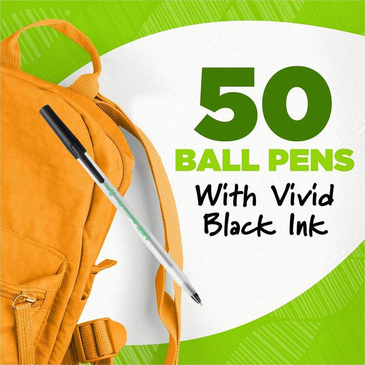 Image of BIC GSME509BK Ecolutions Round Stic Ball Point Pen