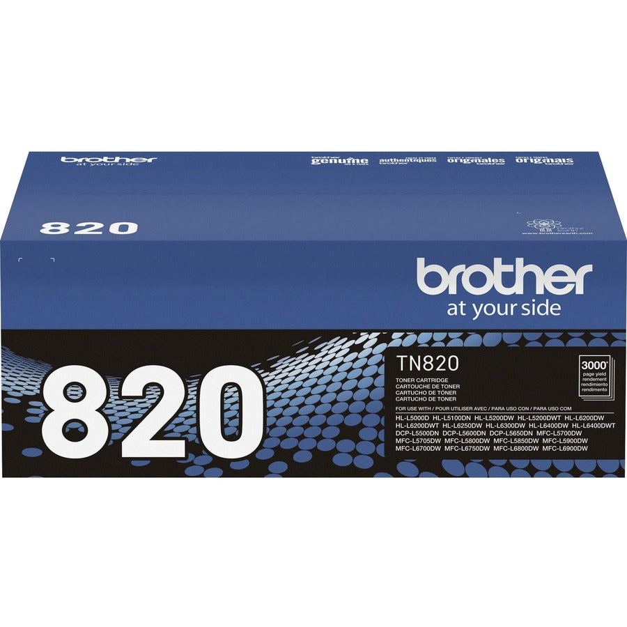 Image of Brother TN820 Toner Cartridge, 3000 Pages, 1 Each