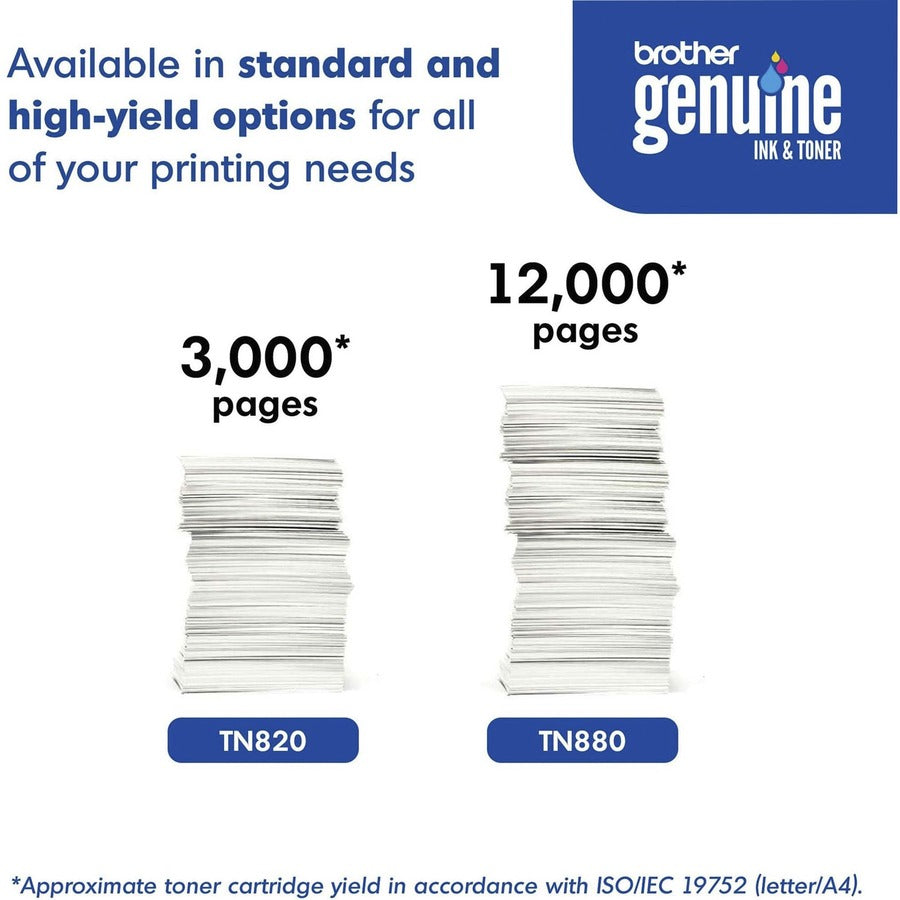 Image of Brother TN880 Super High-yield Toner Cartridge, 12000 Pages, 1 Each