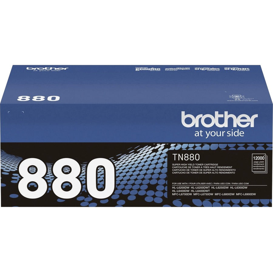 Image of Brother TN880 Super High-yield Toner Cartridge, 12000 Pages, 1 Each