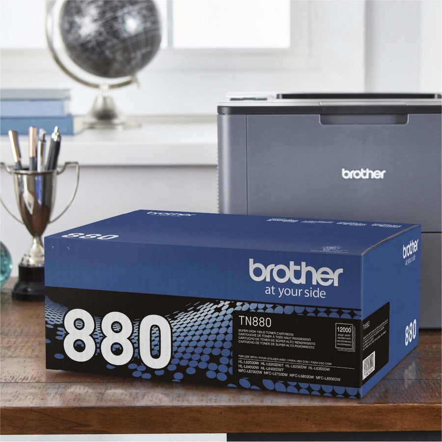 Image of Brother TN880 Super High-yield Toner Cartridge, 12000 Pages, 1 Each