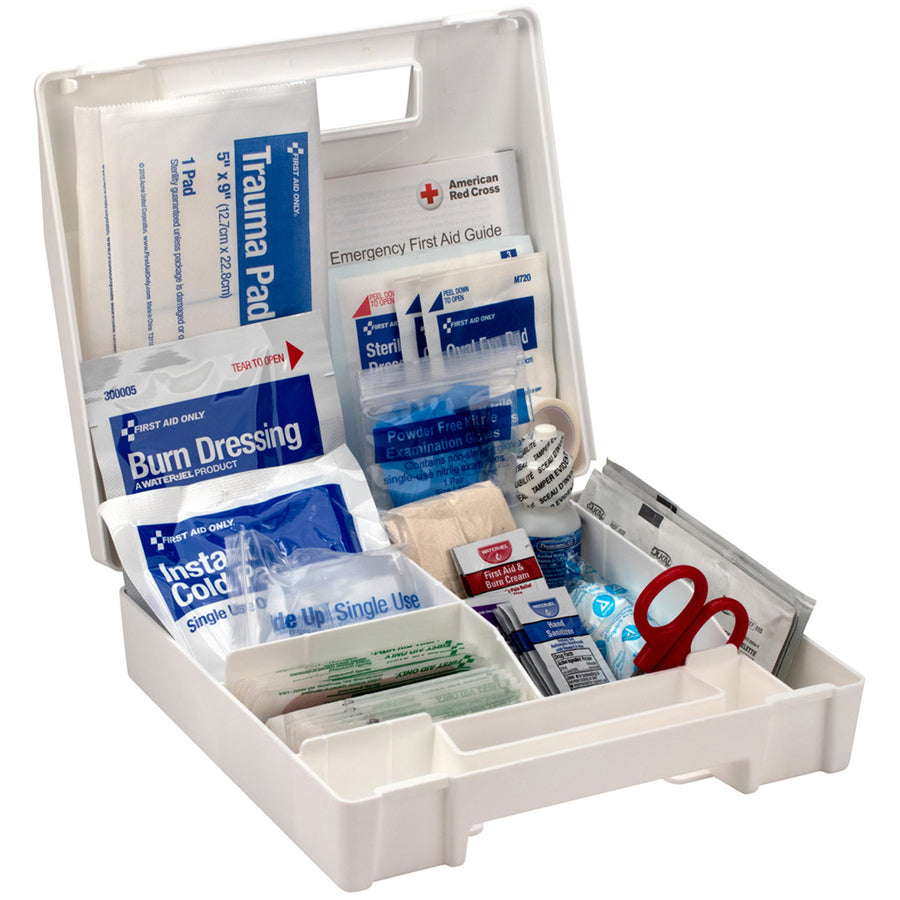 Image of First Aid Only 90588 25-Person Bulk Plastic First Aid Kit, ANSI Compliant, 89 x Piece(s) For 25 x Individual(s), 1 Each