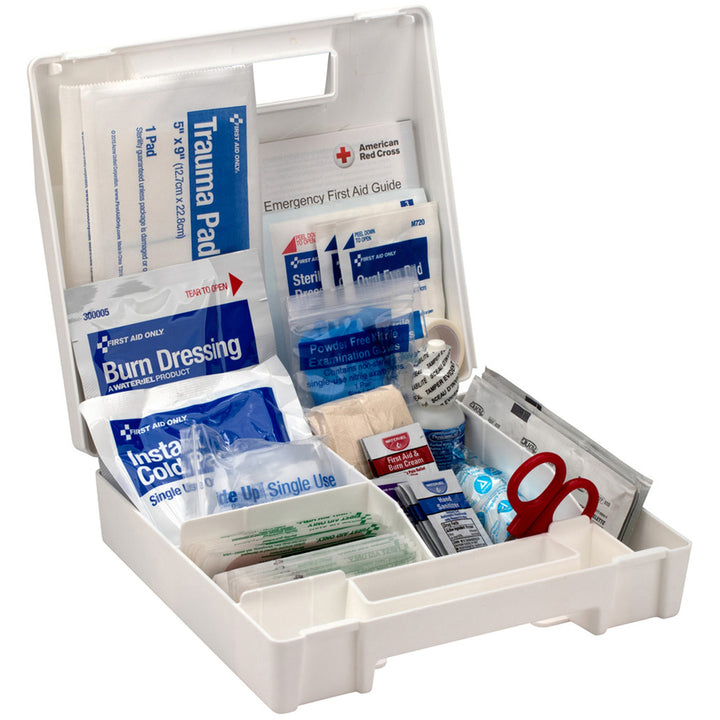 Image of First Aid Only 90588 25-Person Bulk Plastic First Aid Kit, ANSI Compliant, 89 x Piece(s) For 25 x Individual(s), 1 Each