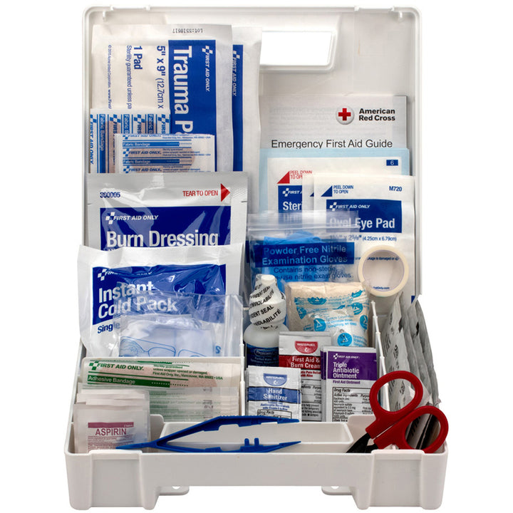 Image of First Aid Only 90589 25-Person Bulk Plastic First Aid Kit, ANSI Compliant, 141 x Piece(s) For 25 x Individual(s), 1 Each