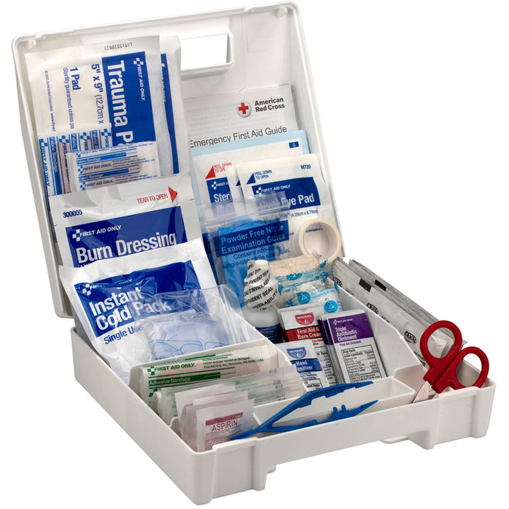 Image of First Aid Only 90589 25-Person Bulk Plastic First Aid Kit, ANSI Compliant, 141 x Piece(s) For 25 x Individual(s), 1 Each