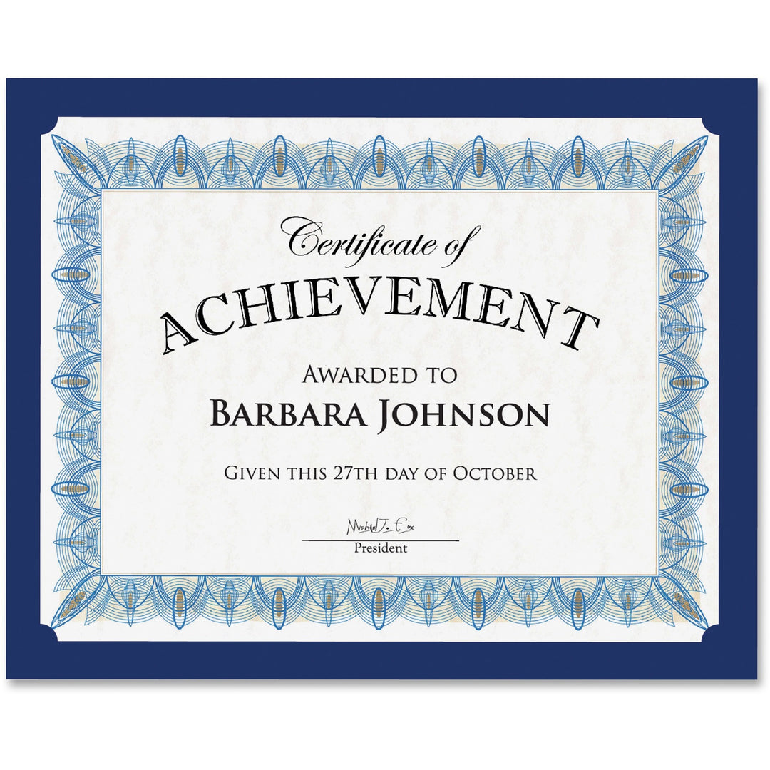 Image of Geographics® Traditional Certificates, 10/PK, Navy